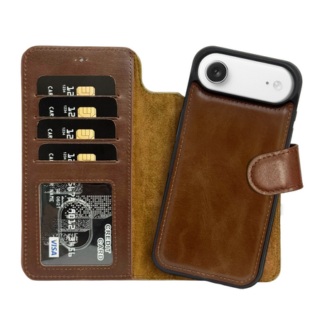 Full Leather Wallet Case for iPhone 17 Pro