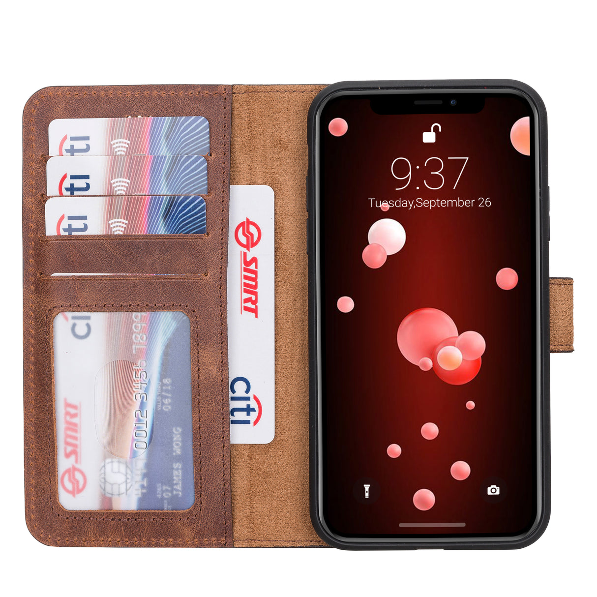 iPhone XR  Leather Wallet Case