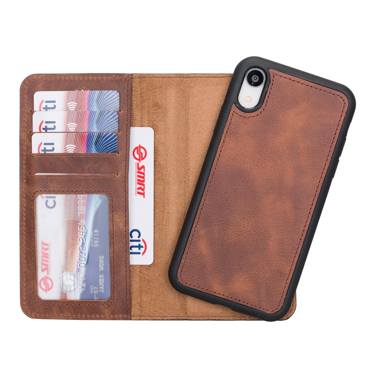 iPhone XR  Leather Wallet Case