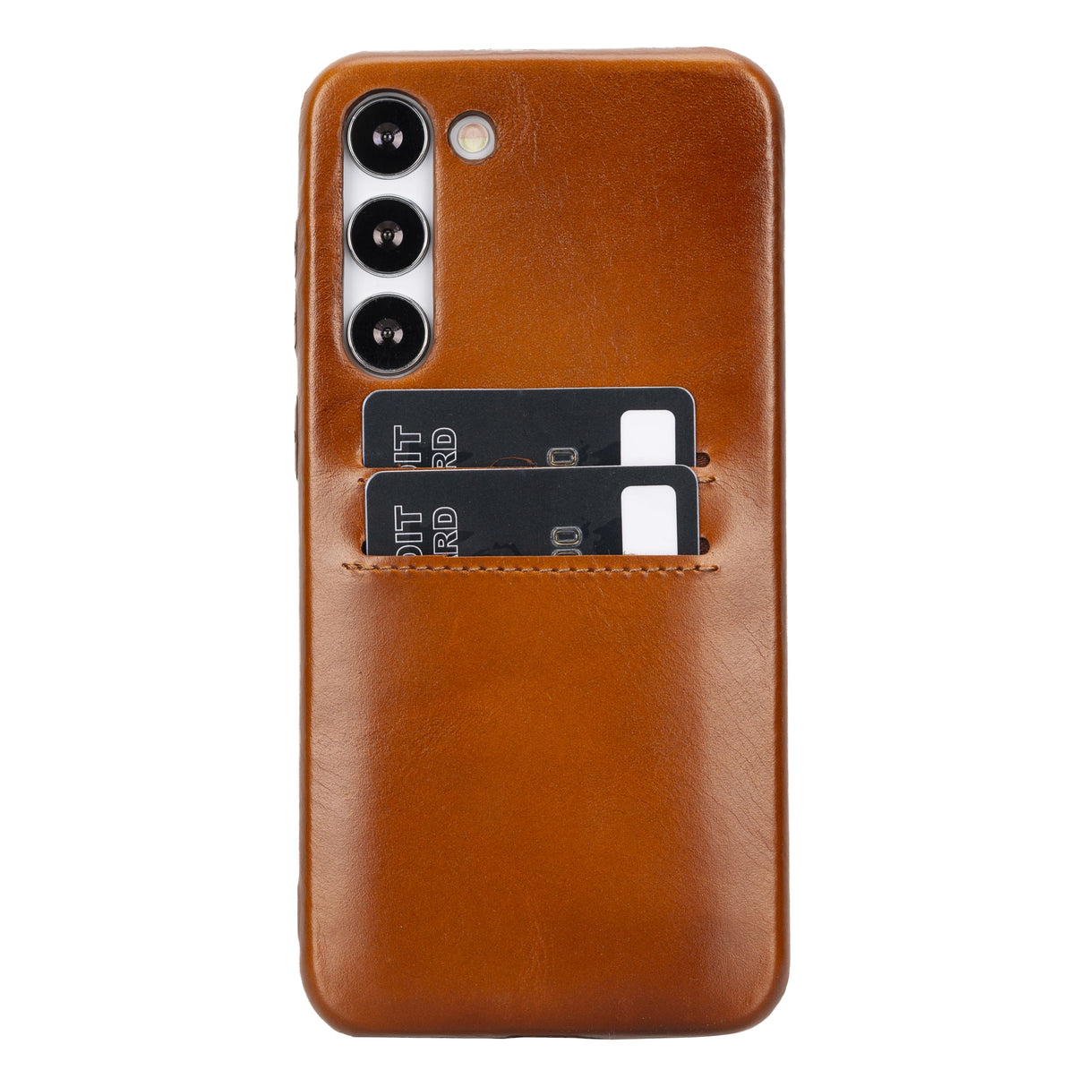 Samsung Galaxy S23 Plus Snap-on Full Cover Leather Case with Credit Card Slots
