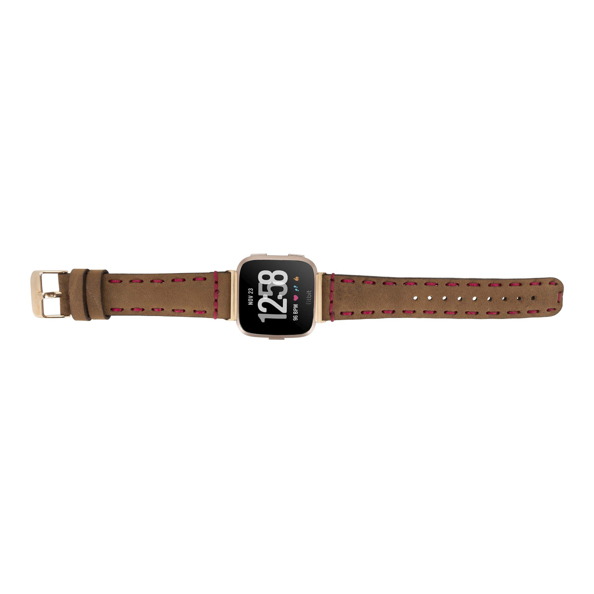 Full Stitch Leather Band for Fitbit Watch