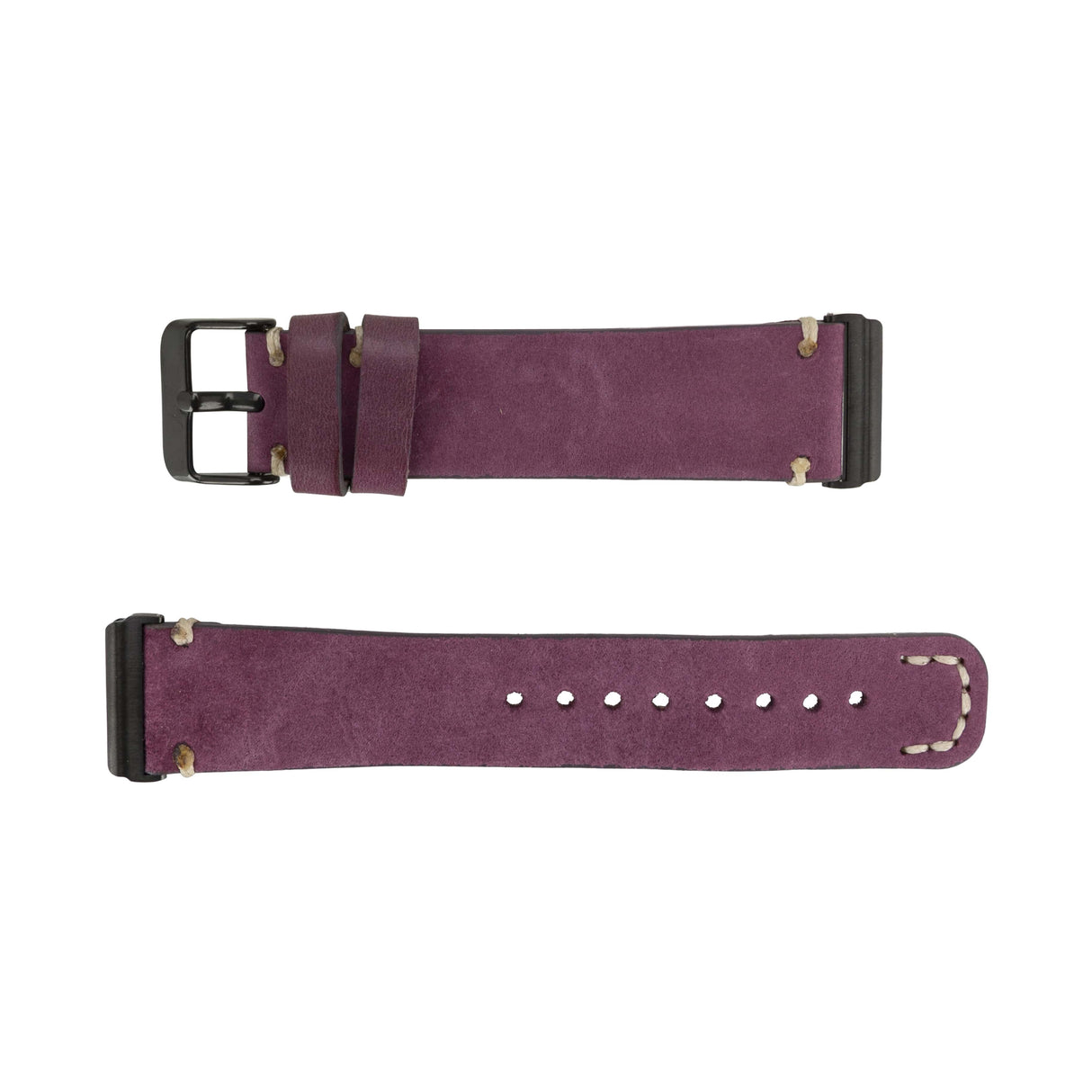 Stitch End Leather Band for Fitbit Watch