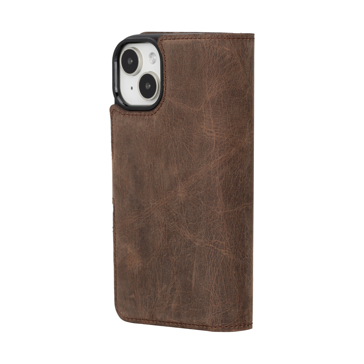 iPhone 15 Leather Dual Wallet Case