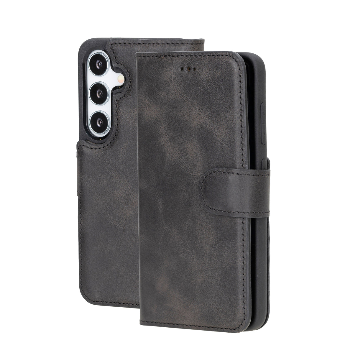 Samsung Galaxy S25 Magnetic Detachable Leather Wallet Case