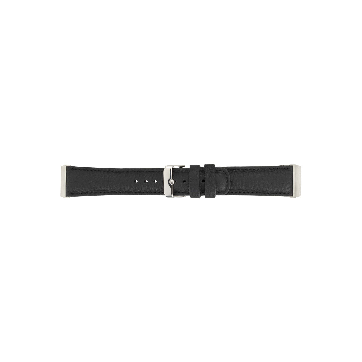Active Pebbled Leather Fitbit Watch Band black 3