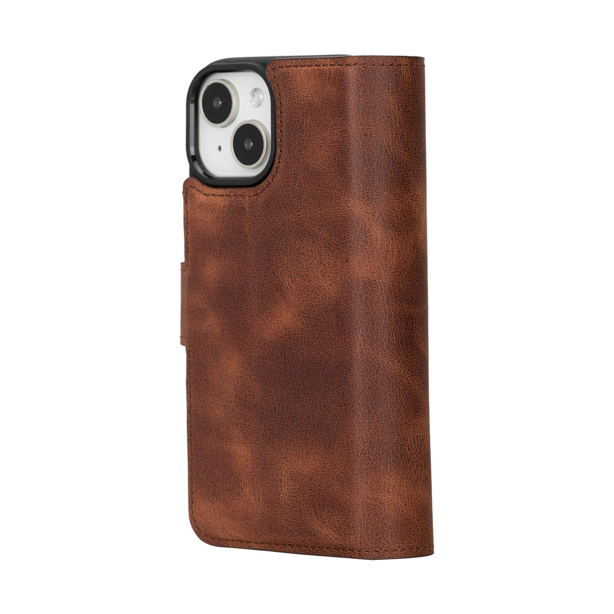 iPhone 15 Leather Dual Wallet Case