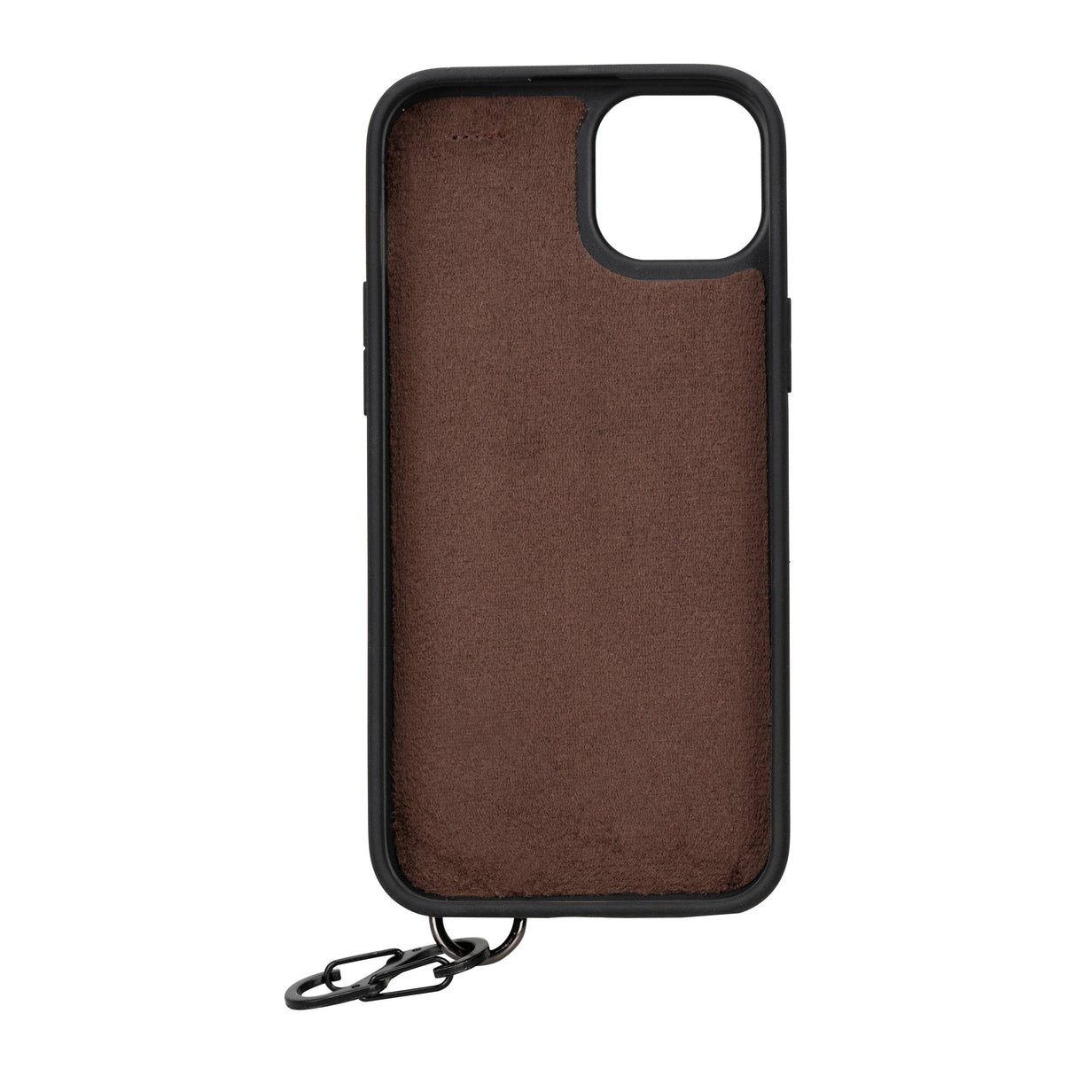 iPhone 15 Plus Snap-on Leather Grip Case