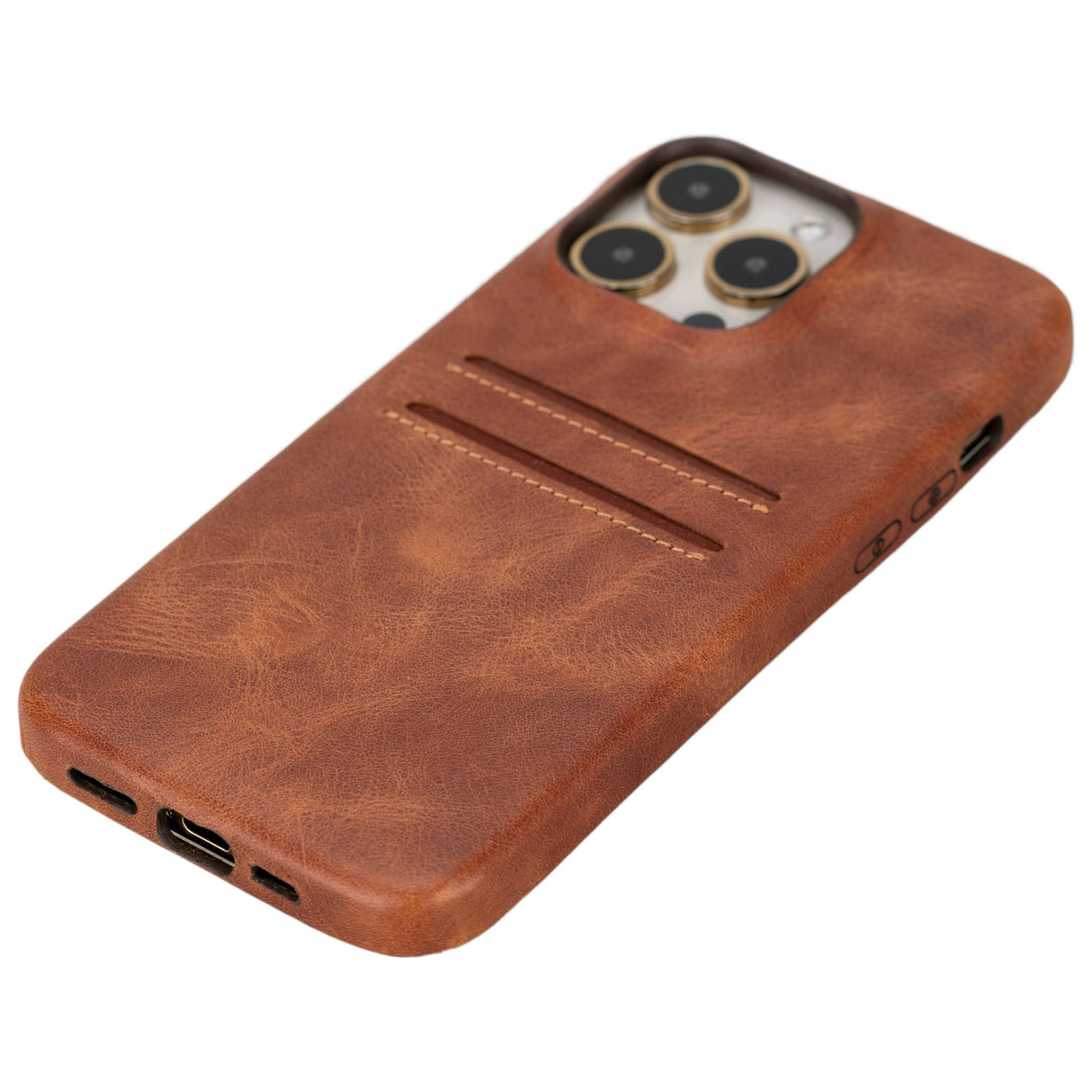 iPhone 15 Pro Max Leather Snap-on wallet case