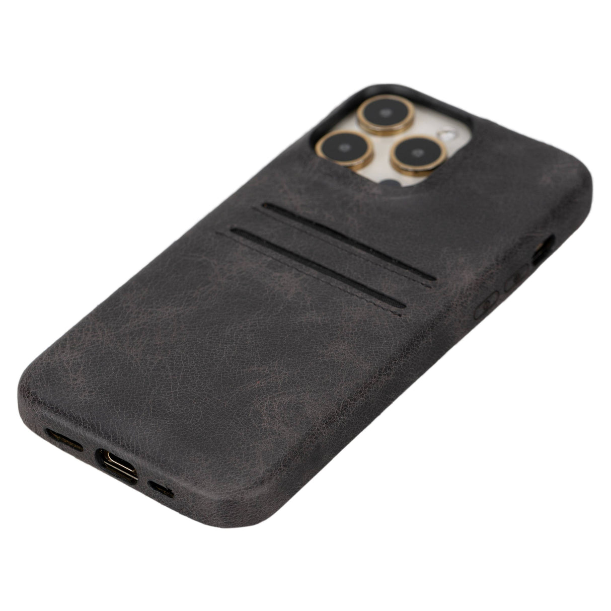 iPhone 15 Pro Max Leather Snap-on wallet case