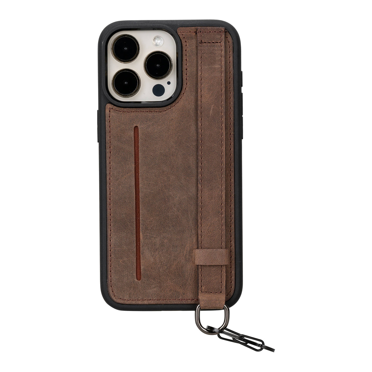 iPhone 15 Pro Max Snap-on Leather Grip Case