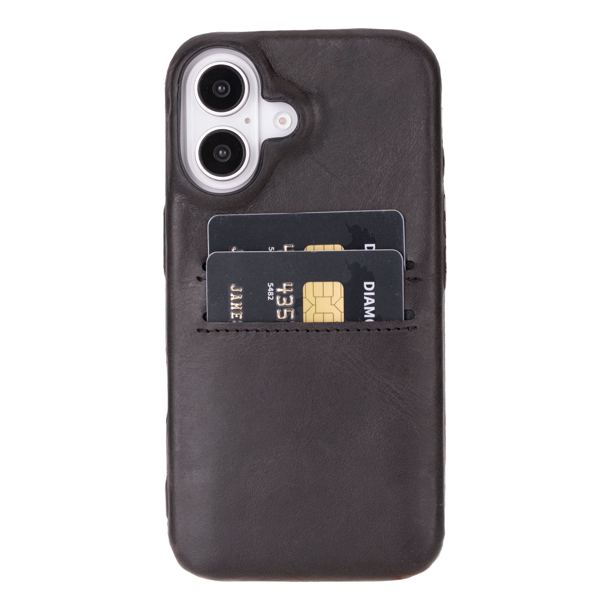 iPhone 16 Snap-on Leather Wallet Case