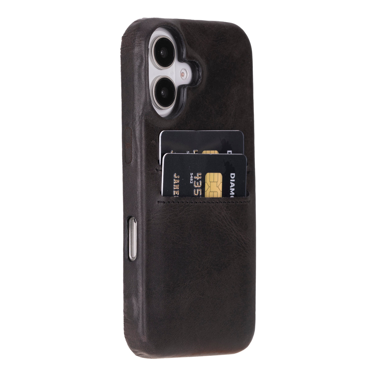 iPhone 16 Snap-on Leather Wallet Case
