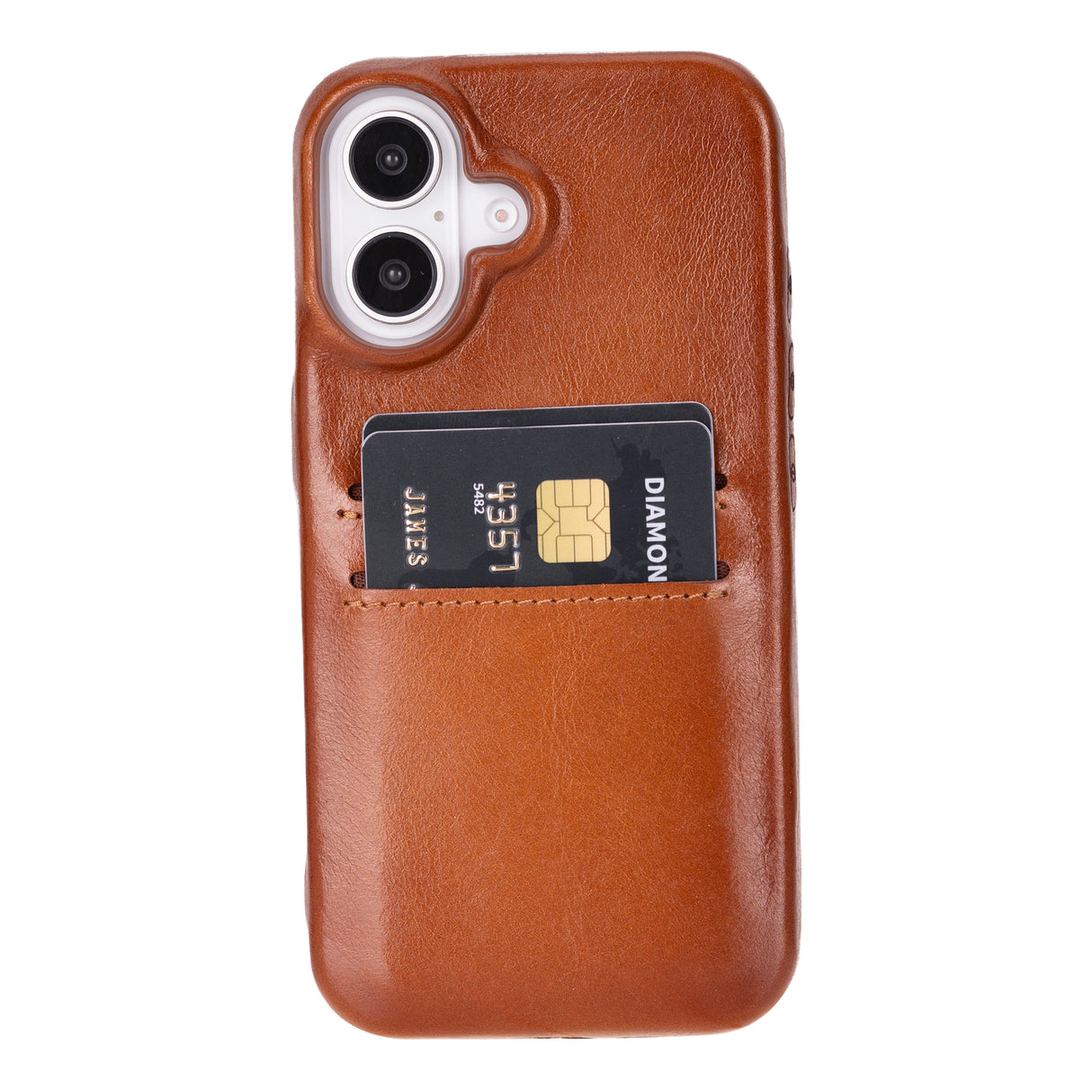 iPhone 16 Snap-on Leather Wallet Case