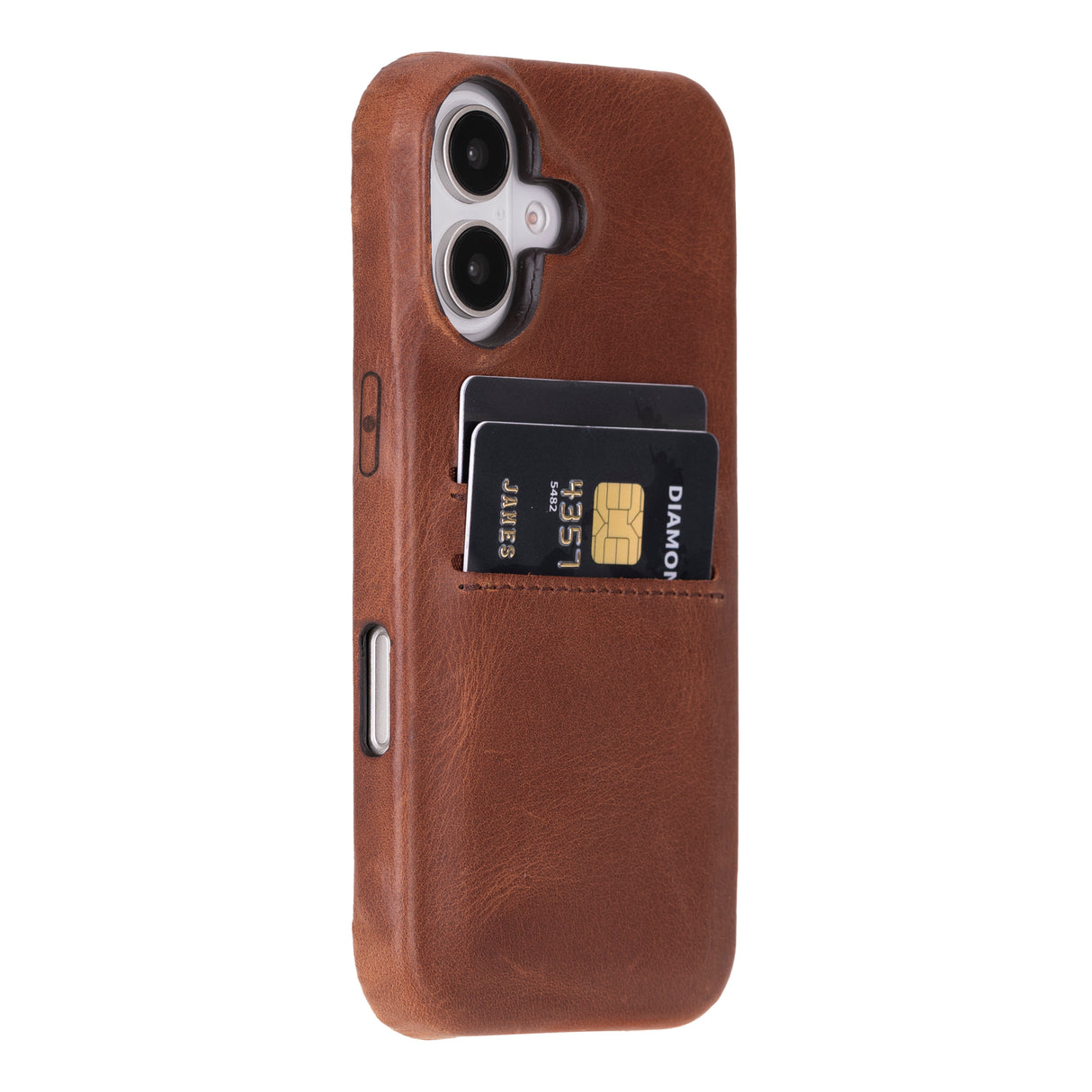 iPhone 16 Snap-on Leather Wallet Case