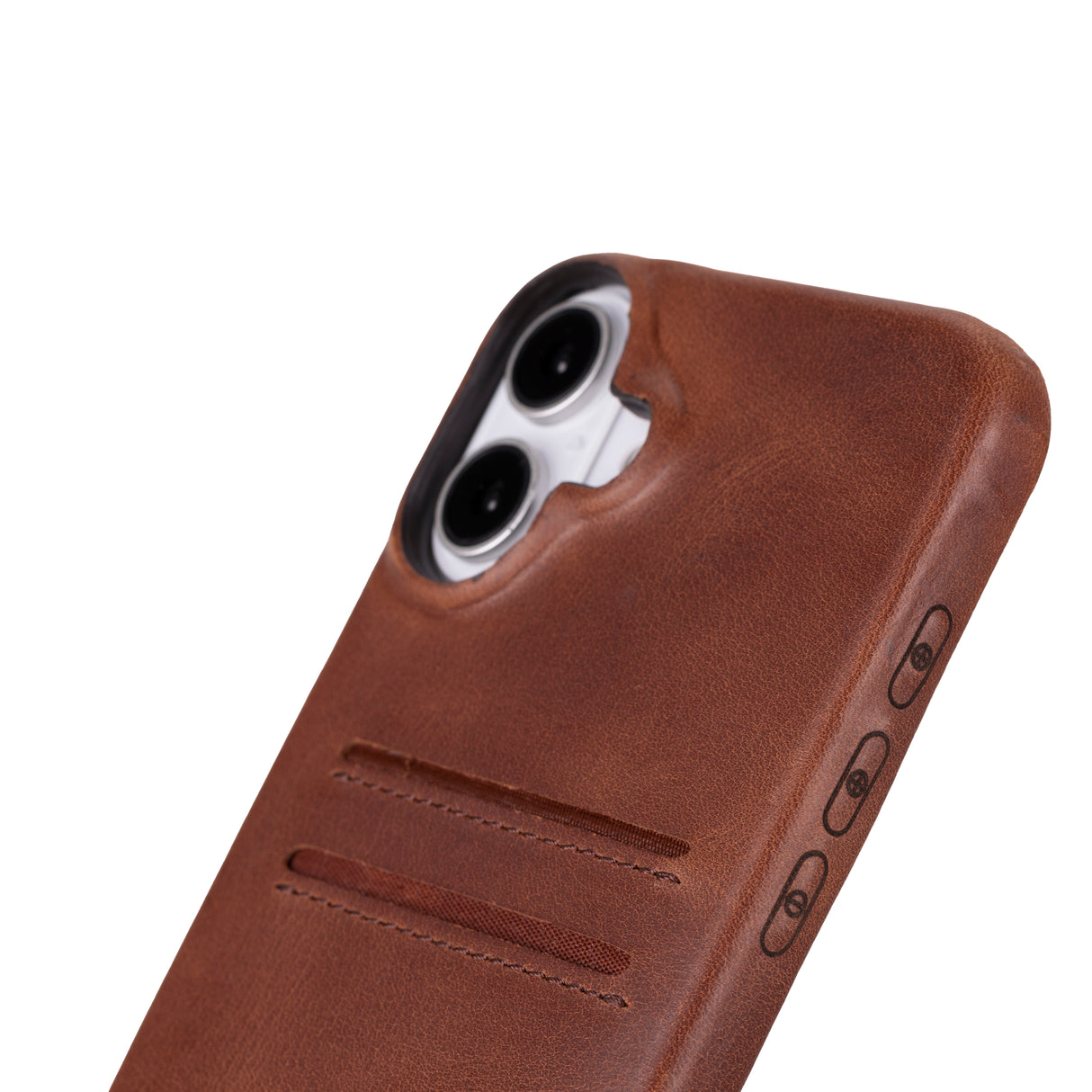 iPhone 16 Snap-on Leather Wallet Case