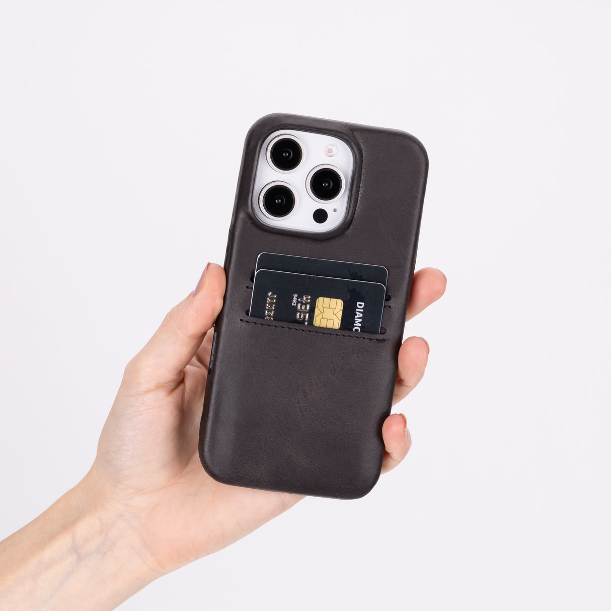 iPhone 16 Pro Leather Snap-on wallet case