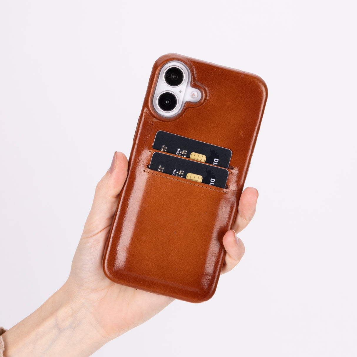 iPhone 16 Plus Leather Snap-On Wallet case