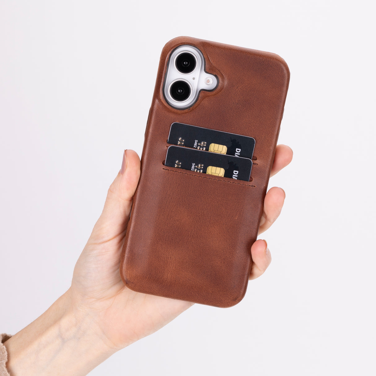 iPhone 16 Plus Leather Snap-On Wallet case