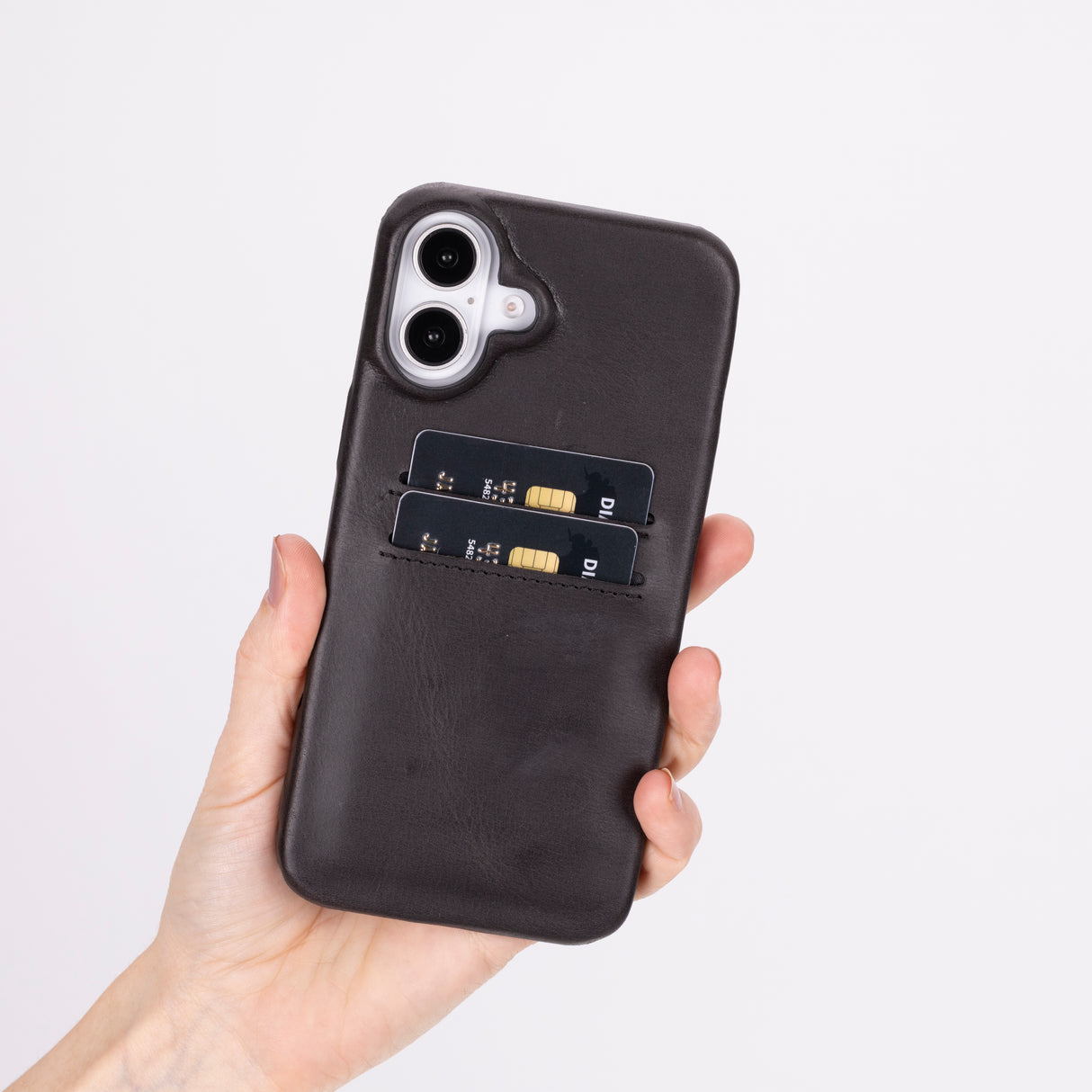 iPhone 16 Plus Leather Snap-On Wallet case