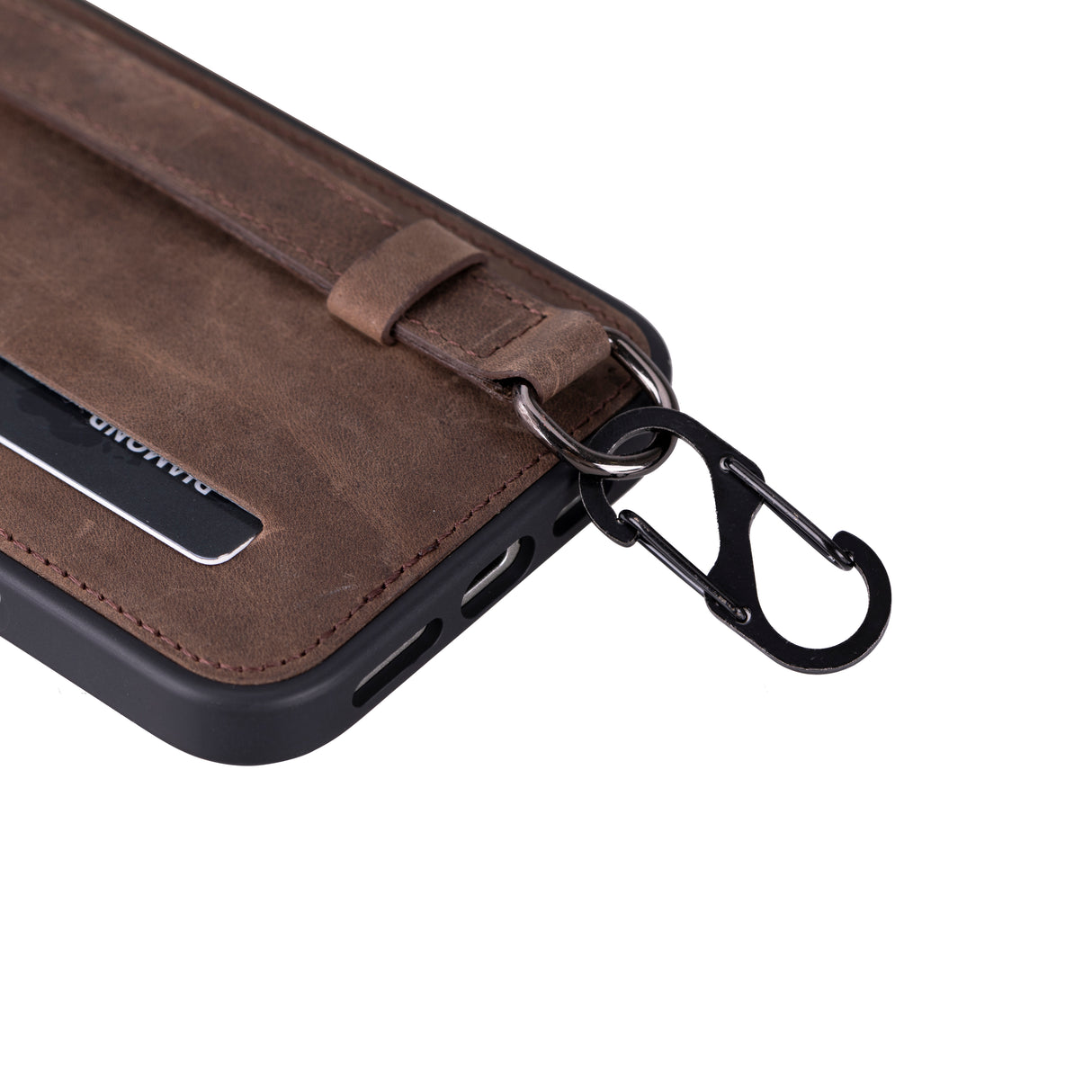 iPhone 16 Pro Max Snap-on Leather Grip Case