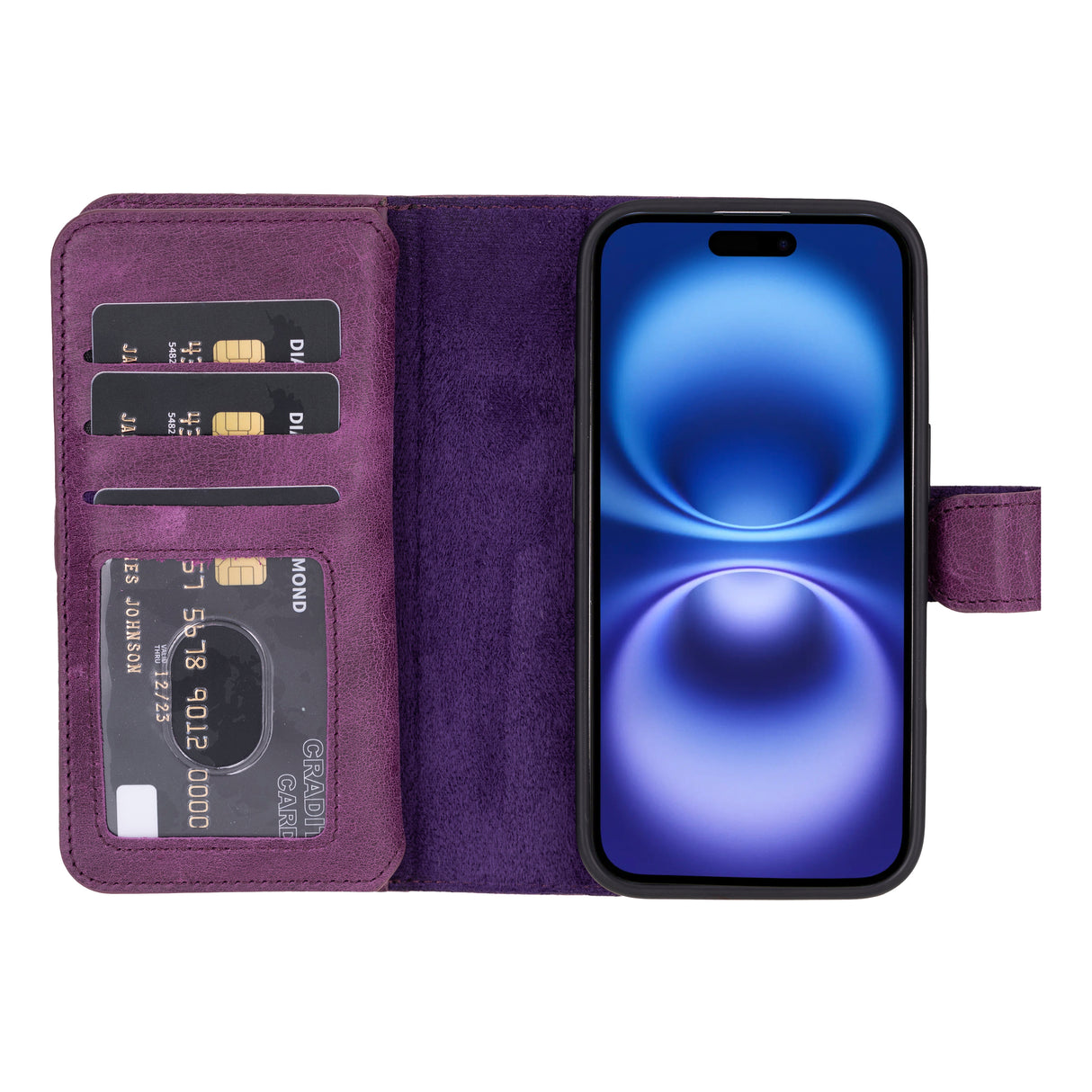 iPhone 16 E Leather Dual Wallet Case