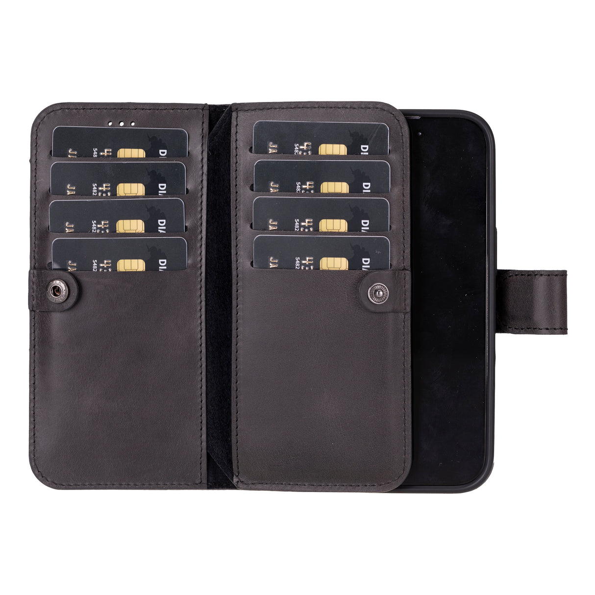 iPhone 16 Pro Dual Leather Wallet Case