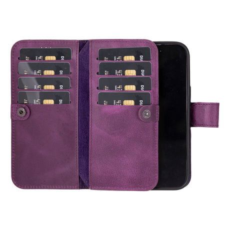 iPhone 16 Pro Dual Leather Wallet Case