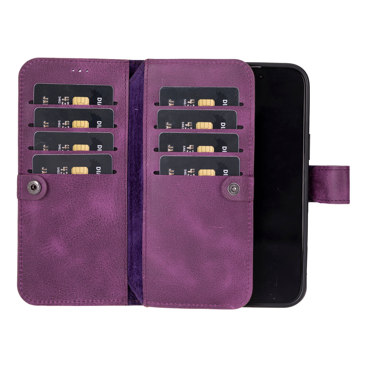 iPhone 16 Pro Max Dual Leather Wallet Case