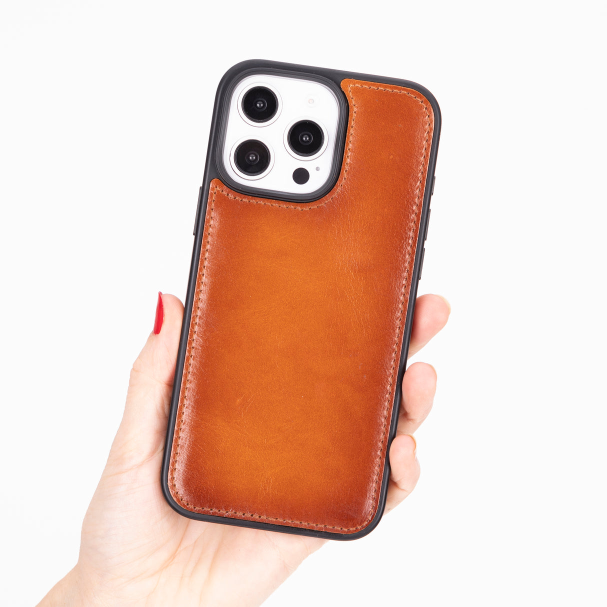 iPhone 16 Pro Leather Snap-on Flex Flat
