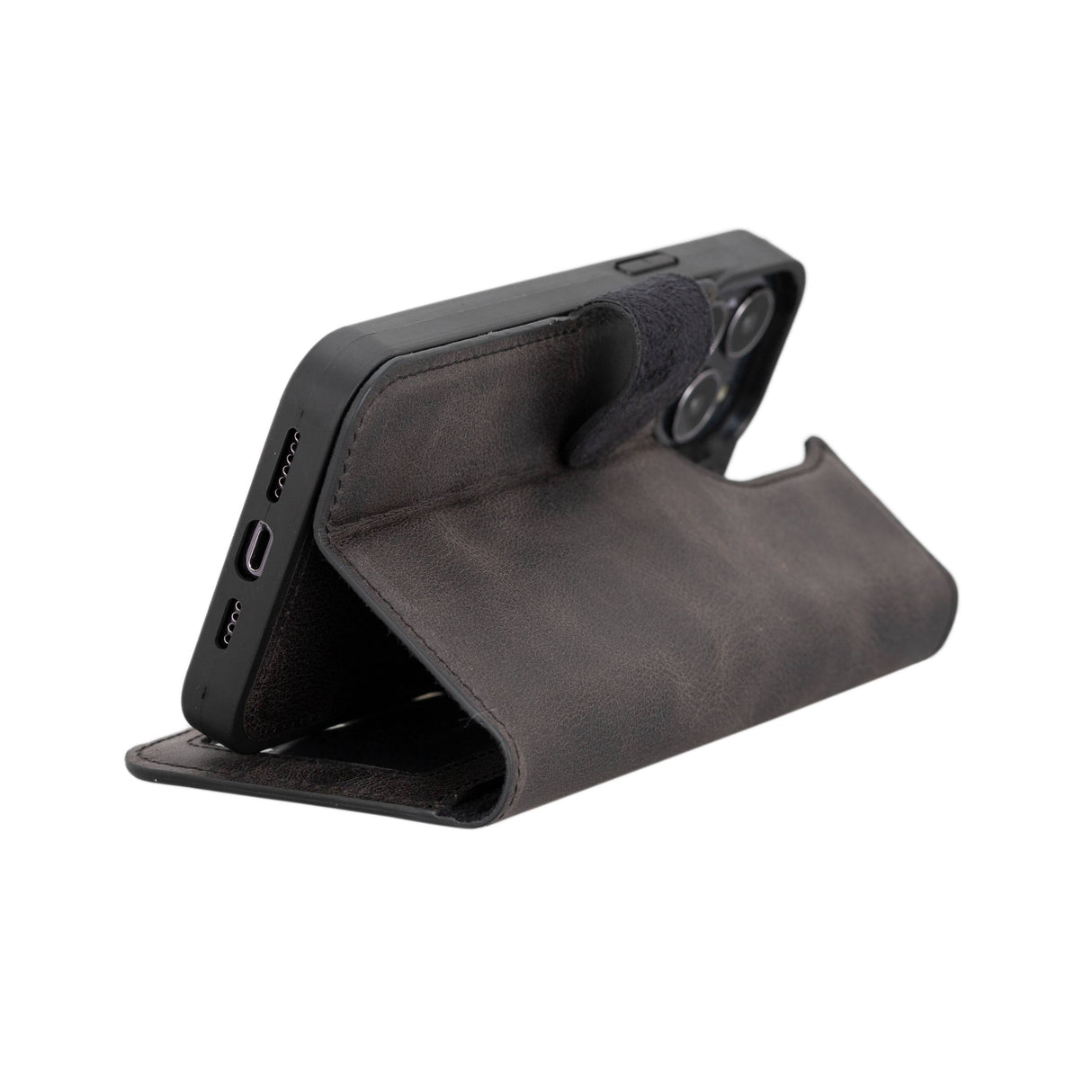 iPhone 14 Pro Max Leather Wallet Case