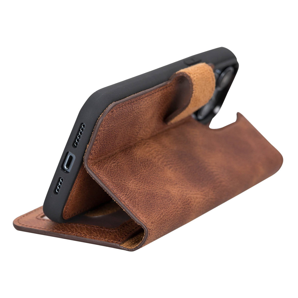 iPhone 14 Pro Max Leather Wallet Case