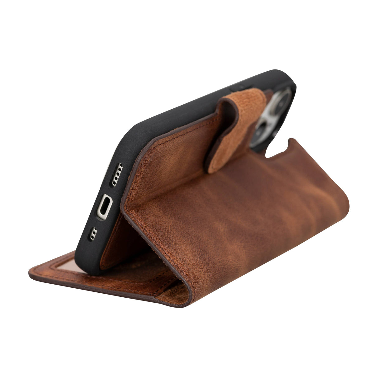 iPhone 15 Leather Wallet PhoneCase