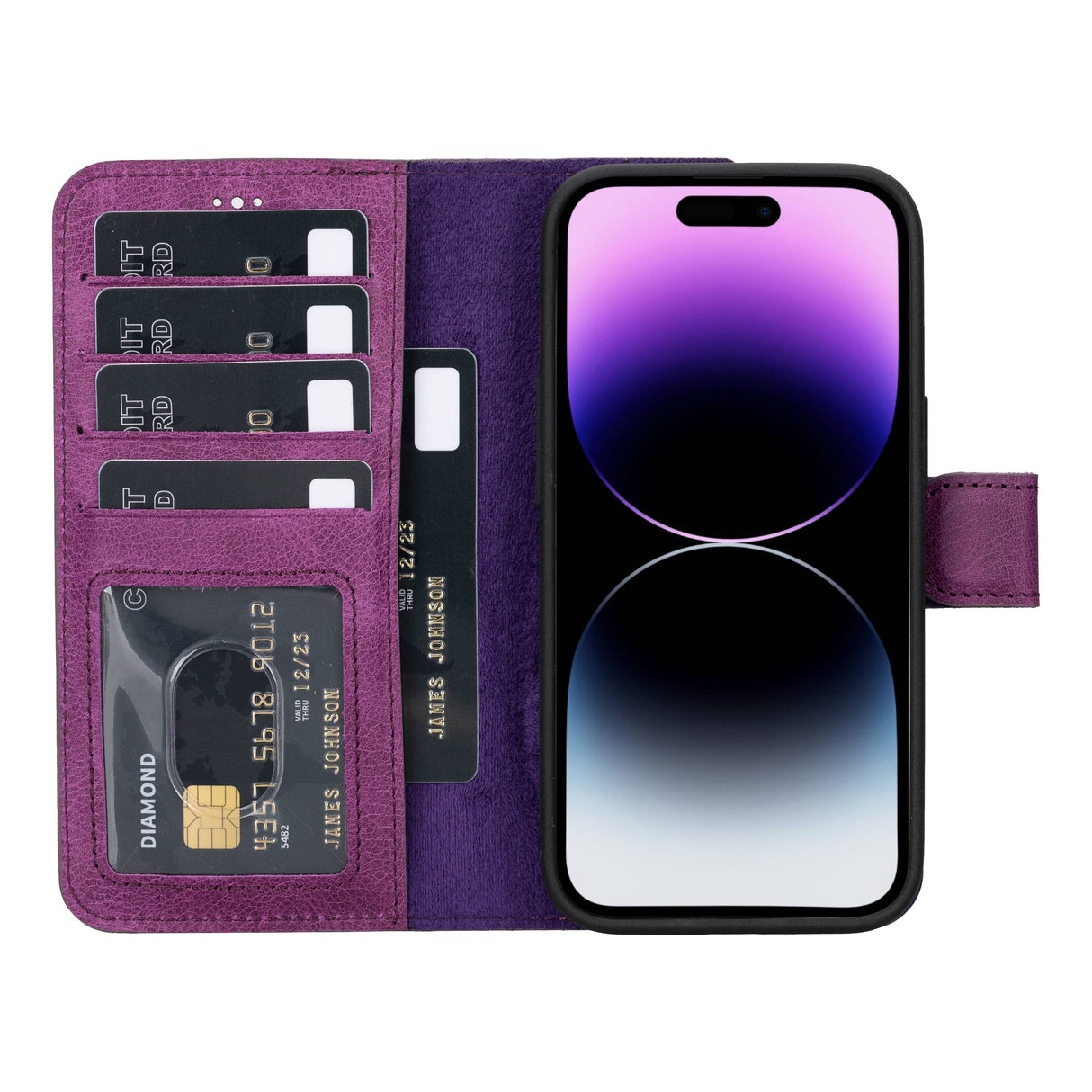 iPhone 15 Leather Wallet PhoneCase