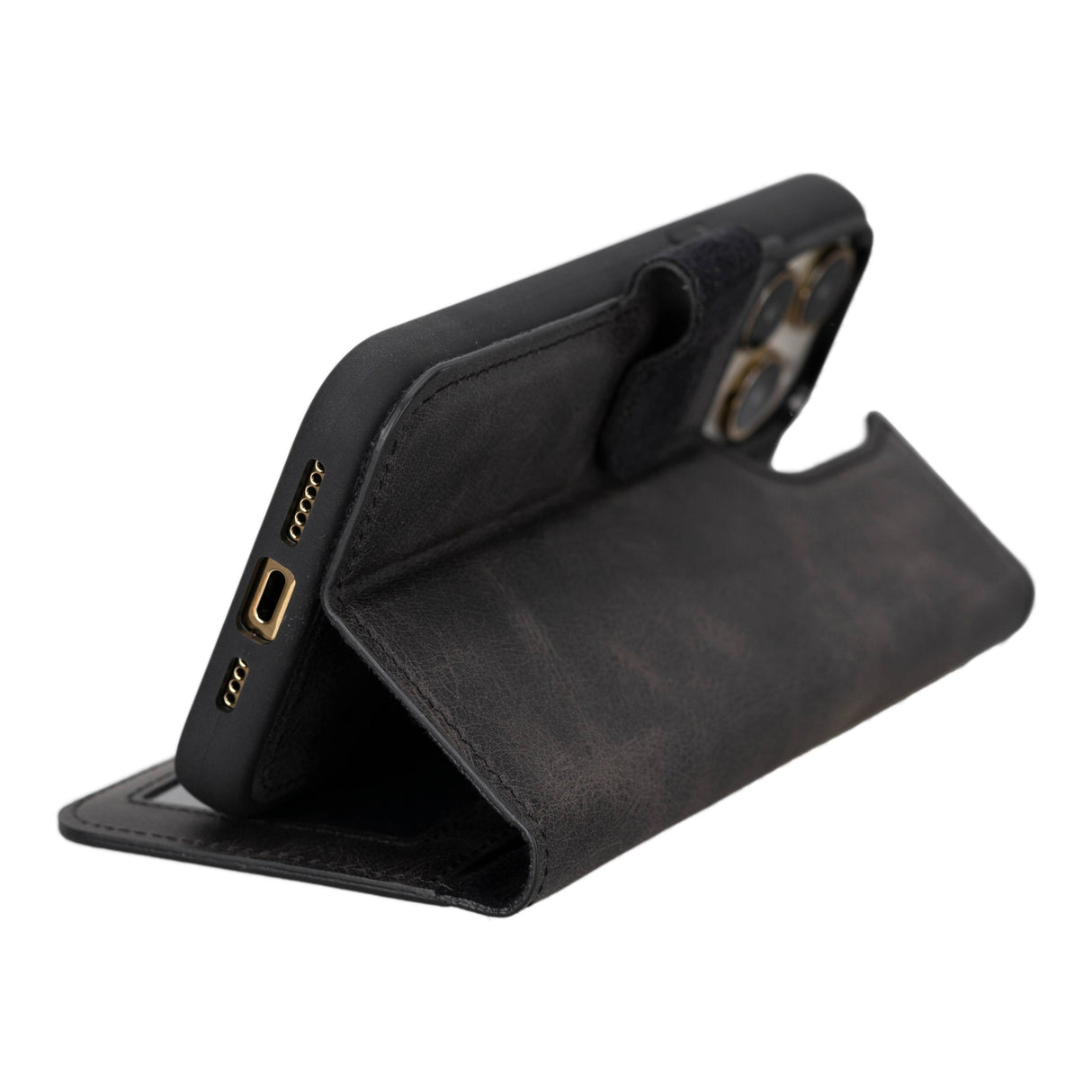 iPhone 15 Pro Max Leather Wallet Case