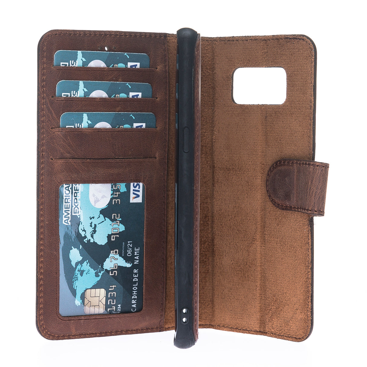 Samsung Galaxy S8 Magnetic Detachable Leather Wallet Case