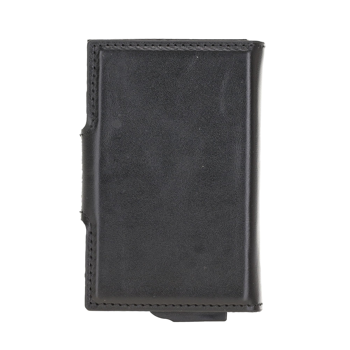 Premium RFID Blocking Leather Card Holder with Pop-Up Feature