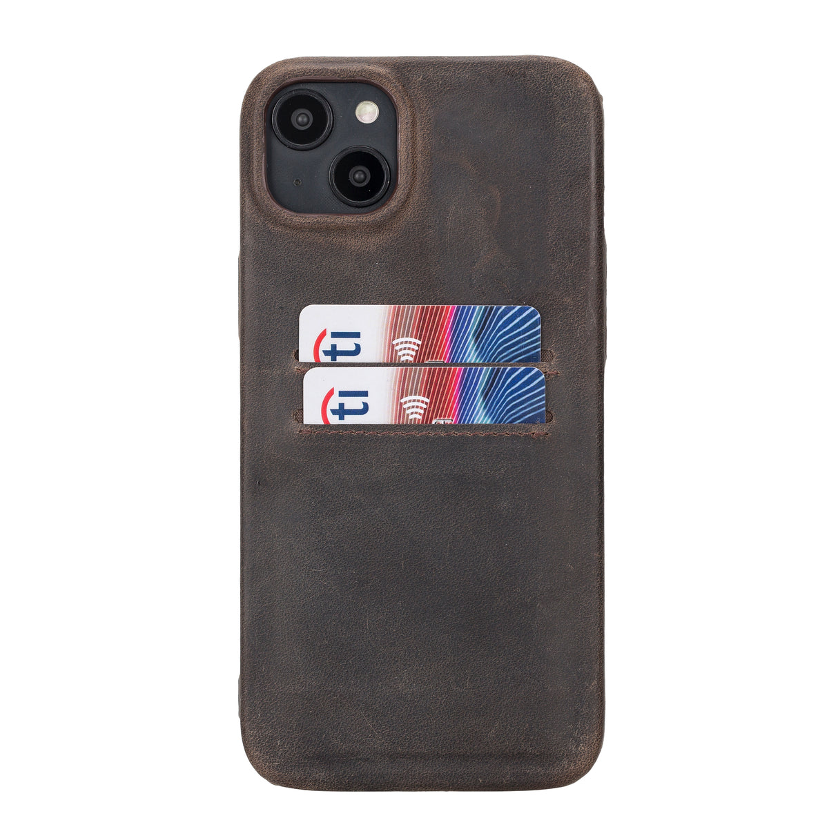 iPhone 15 Plus Leather Snap-On Wallet Phone case