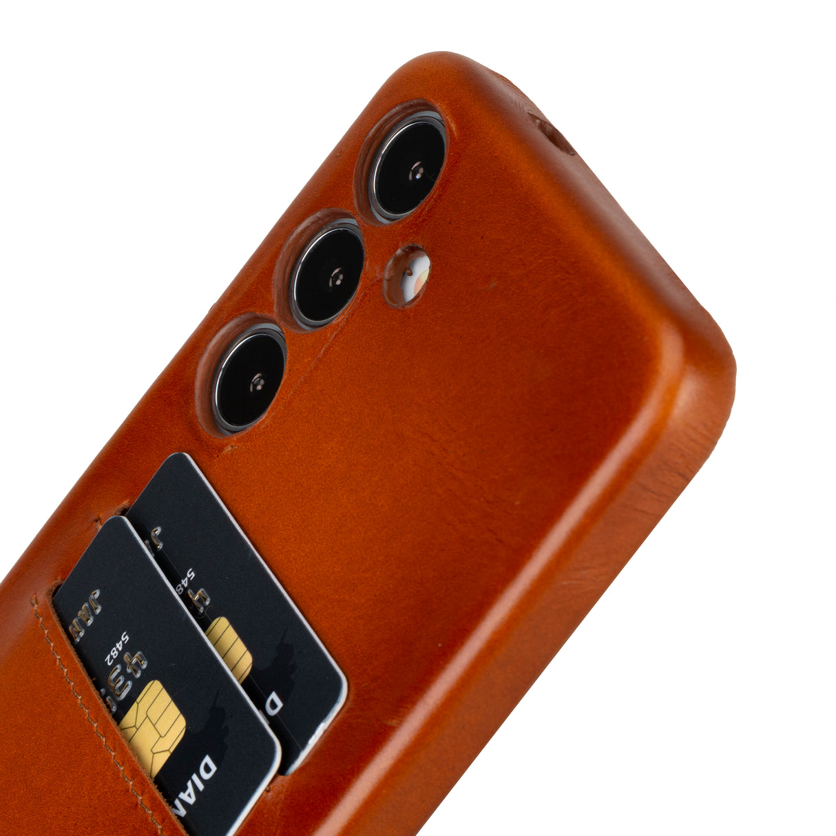 Samsung Galaxy S25 Snap-on Full Cover Leather Case with Credit Card Slots