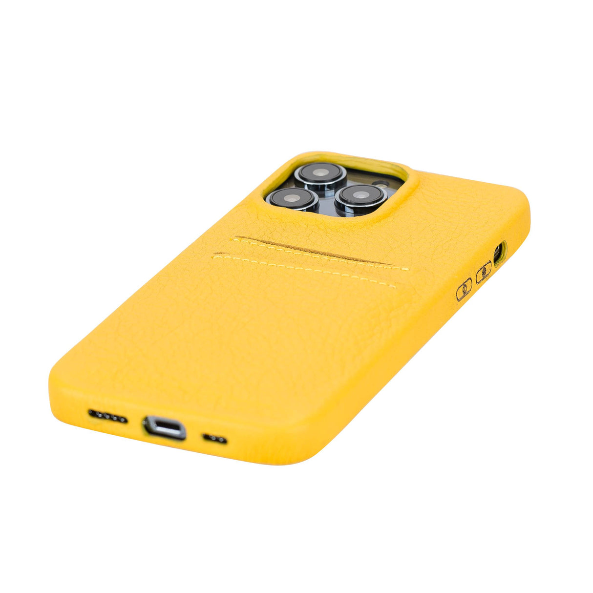 iPhone 14 Pro Max Leather Snap-on wallet phone case