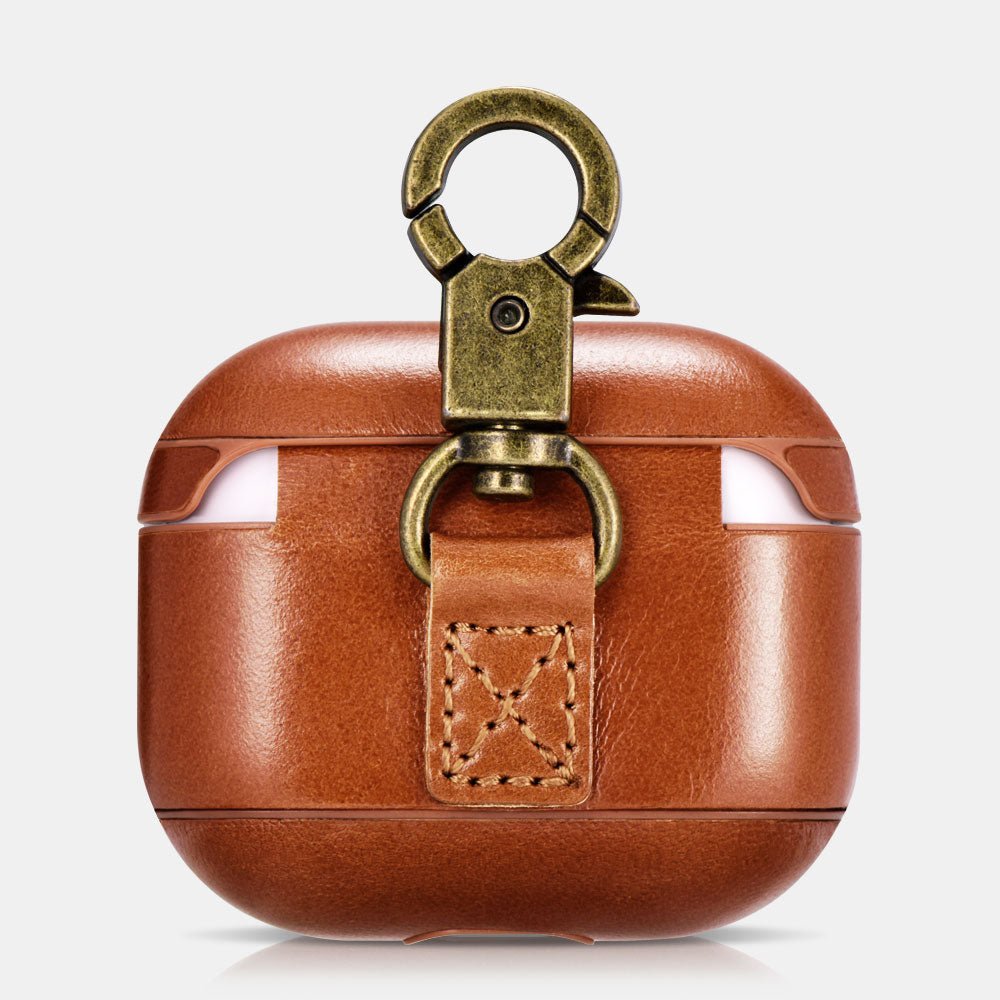 AirPods 3 Leather Protective Case Cover with Hook by Hardiston - premium AirPods Cases