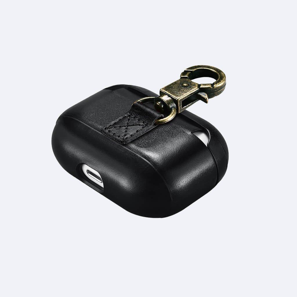 AirPods Pro Leather Protective Case Cover with Hook by Hardiston - premium AirPods Cases