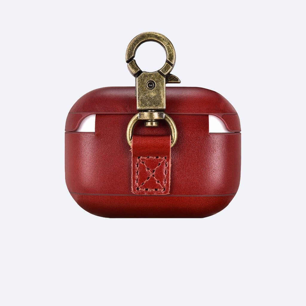 AirPods Pro Leather Protective Case Cover with Hook by Hardiston - premium AirPods Cases