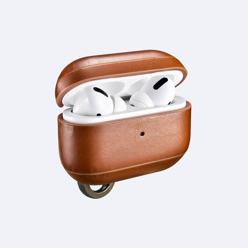 AirPods Pro Leather Protective Case Cover with Hook by Hardiston - premium AirPods Cases