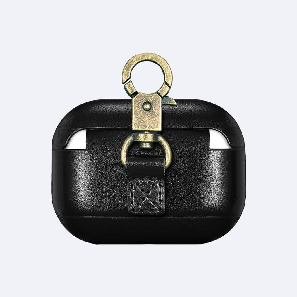 AirPods Pro Leather Protective Case Cover with Hook by Hardiston - premium AirPods Cases