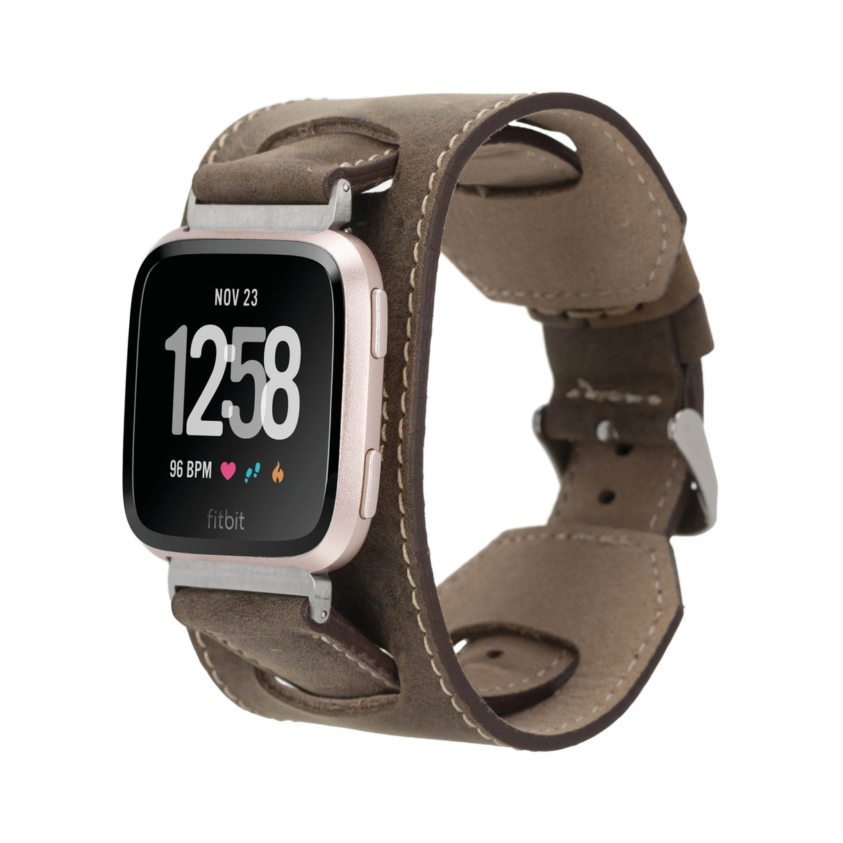 Cuff Leather Band for Fitbit Watches by Hardiston - premium Watch Bands - Fitbit