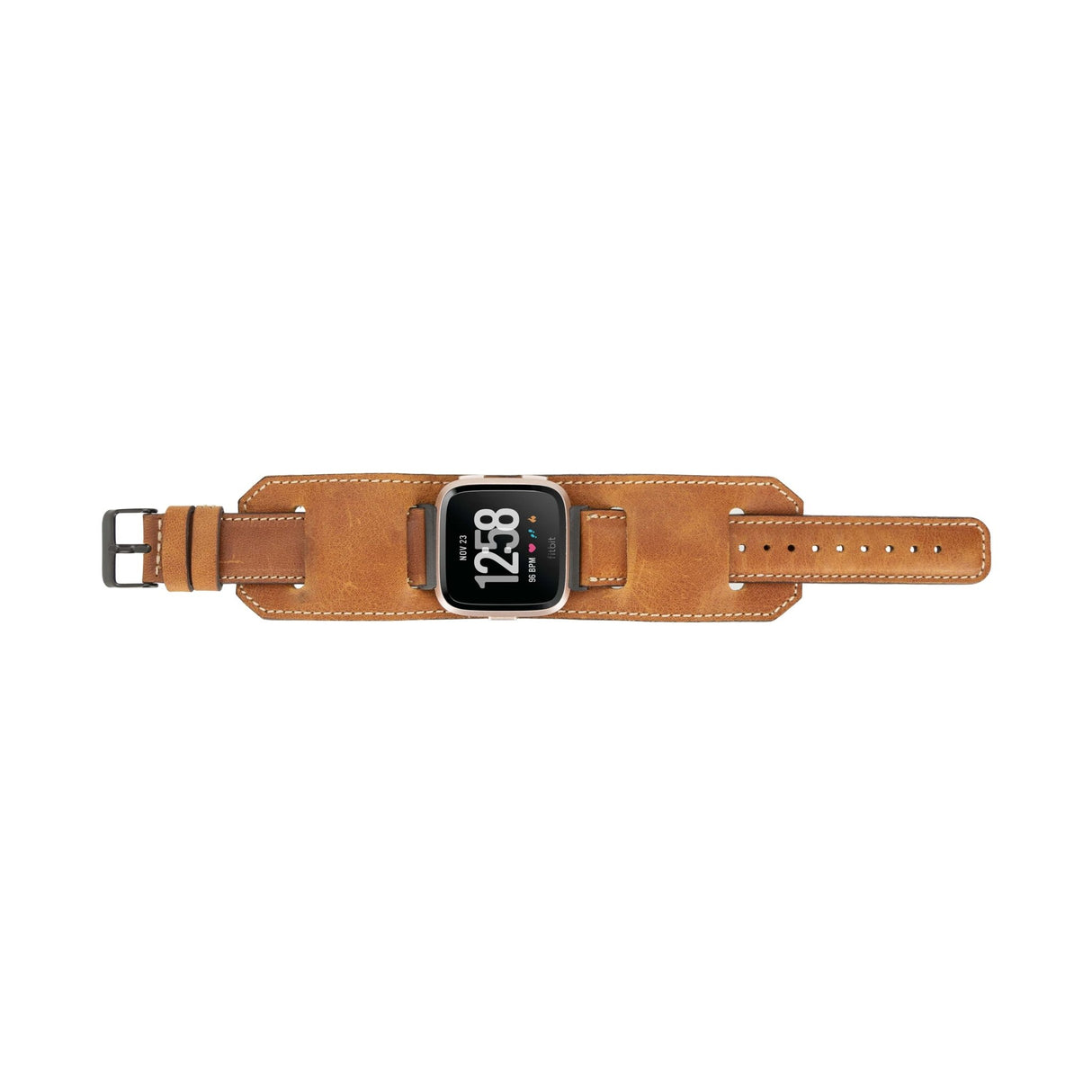 Cuff Leather Band for Fitbit Watches by Hardiston - premium Watch Bands - Fitbit