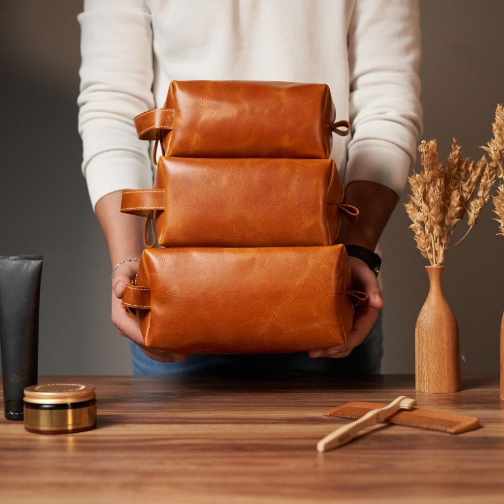 Leather Dopp Kit