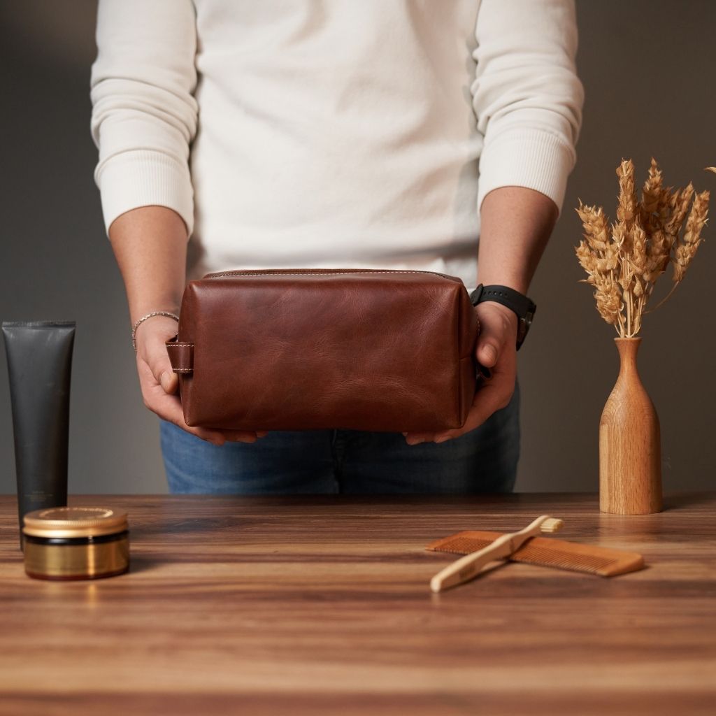 Leather Dopp Kit