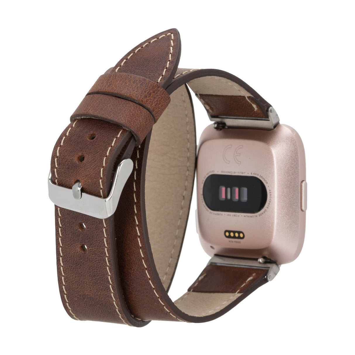 Double Tour Leather Band for Fitbit Watches by Hardiston - premium Watch Bands - Fitbit