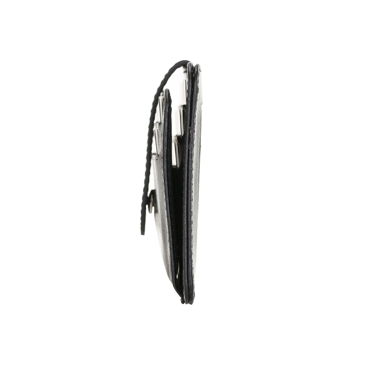 Elegant Leather Card Holder with Snap Closure and Dual ID Windows by Hardiston - premium Card Holders